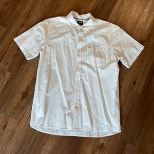 Hurley White Short Sleeve Button Down